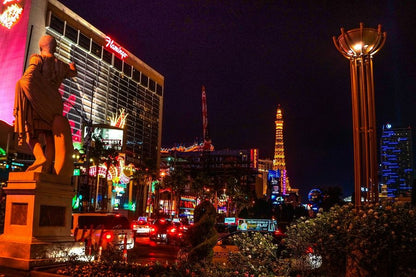 Las Vegas at Night in Nevada Photograph Print 100% Australian Made