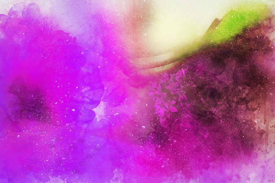 Pink Purple Smoke Abstract Design Print 100% Australian Made