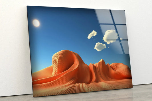 Sand Valley Mountain Photograph Acrylic Glass Print Tempered Glass Wall Art 100% Made in Australia Ready to Hang