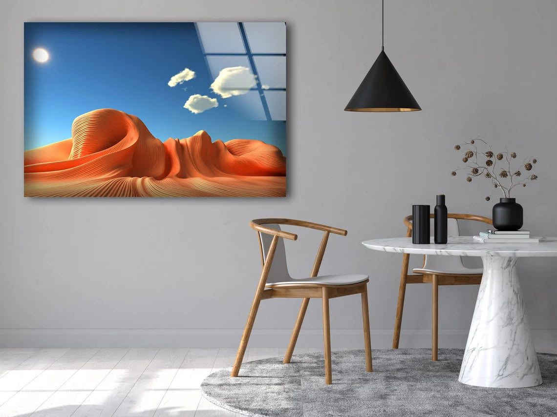 Sand Valley Mountain Photograph Acrylic Glass Print Tempered Glass Wall Art 100% Made in Australia Ready to Hang