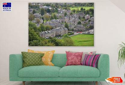 Stirling City Scotland UK Aerial view Photograph Print 100% Australian Made