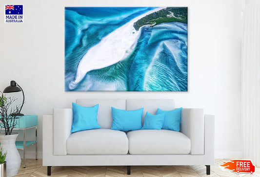 Great Barrier Aerial View Photograph Print 100% Australian Made