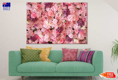 Pink Roses Flower Wall Photograph Print 100% Australian Made