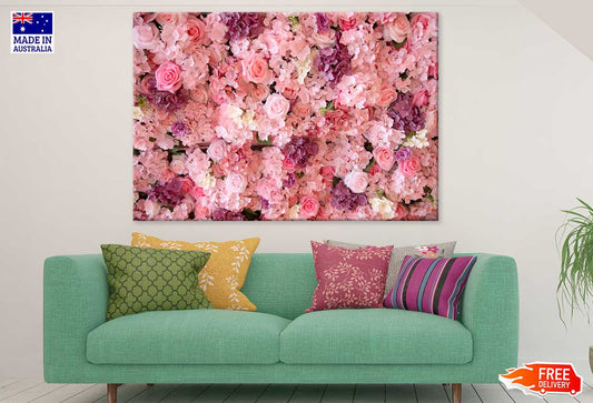 Pink Roses Flower Wall Photograph Print 100% Australian Made