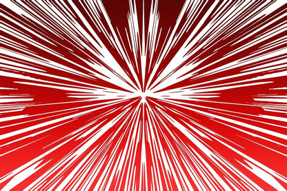 Red White Abstract Design Print 100% Australian Made