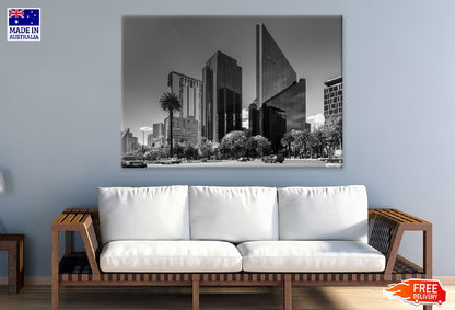 Modern Skyscrapers B&W View Photograph Print 100% Australian Made