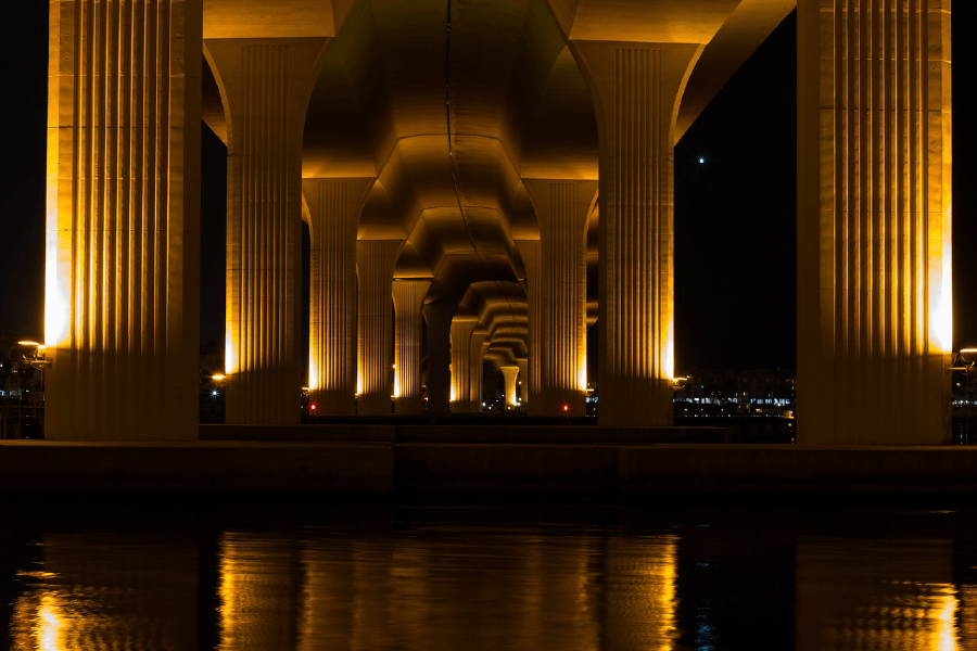 Bridge Nighttime View Print 100% Australian Made