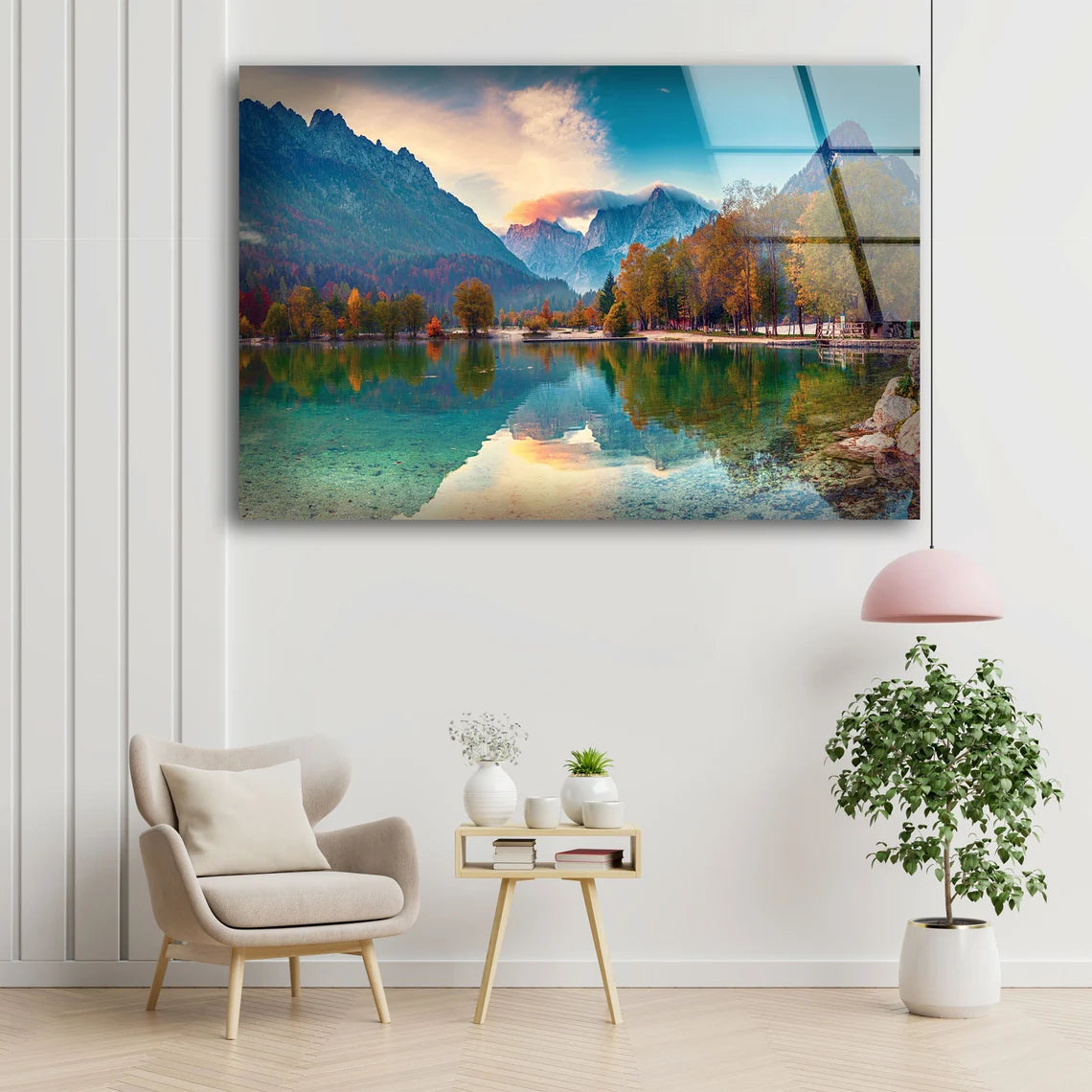 Lake & Forest Scenery Photograph Acrylic Glass Print Tempered Glass Wall Art 100% Made in Australia Ready to Hang