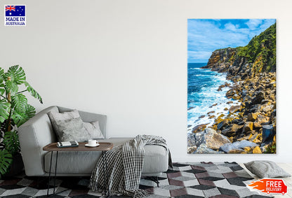 Monte Rocky Sea View Photograph Urgull Print 100% Australian Made