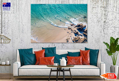 Byron Bay Clear Water Aerial View Photograph Print 100% Australian Made