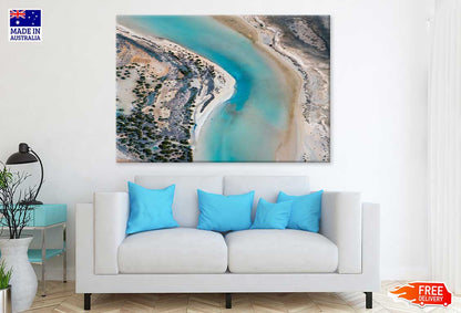 Blue & Green Peron Park Aerial View Photograph Print 100% Australian Made