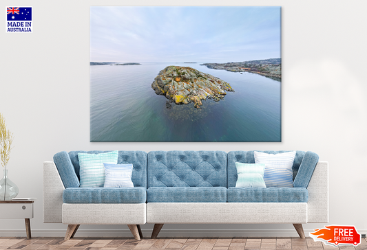 Rock On Sea Sky Scenery View Photograph Print 100% Australian Made