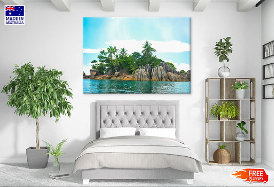 St. Pierre Island at Seychelles Photograph Print 100% Australian Made