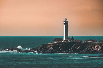 Tower & Sea Sky Scenery View Photograph Print 100% Australian Made