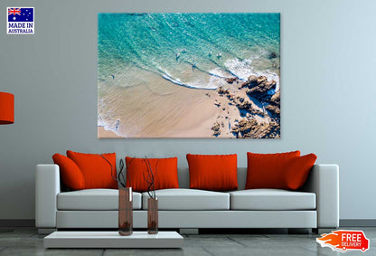 Byron Bay Clear Water Aerial View Photograph Print 100% Australian Made