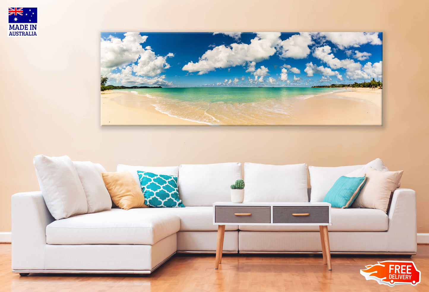 Panoramic Canvas St. John's Sea View Photograph High Quality 100% Australian Made Wall Canvas Print Ready to Hang