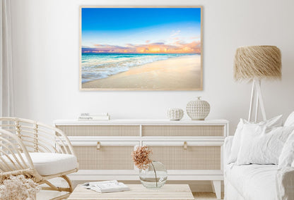 Blue Caribbean Sea & Sky Scenery View Home Decor Premium Quality Poster Print Choose Your Sizes