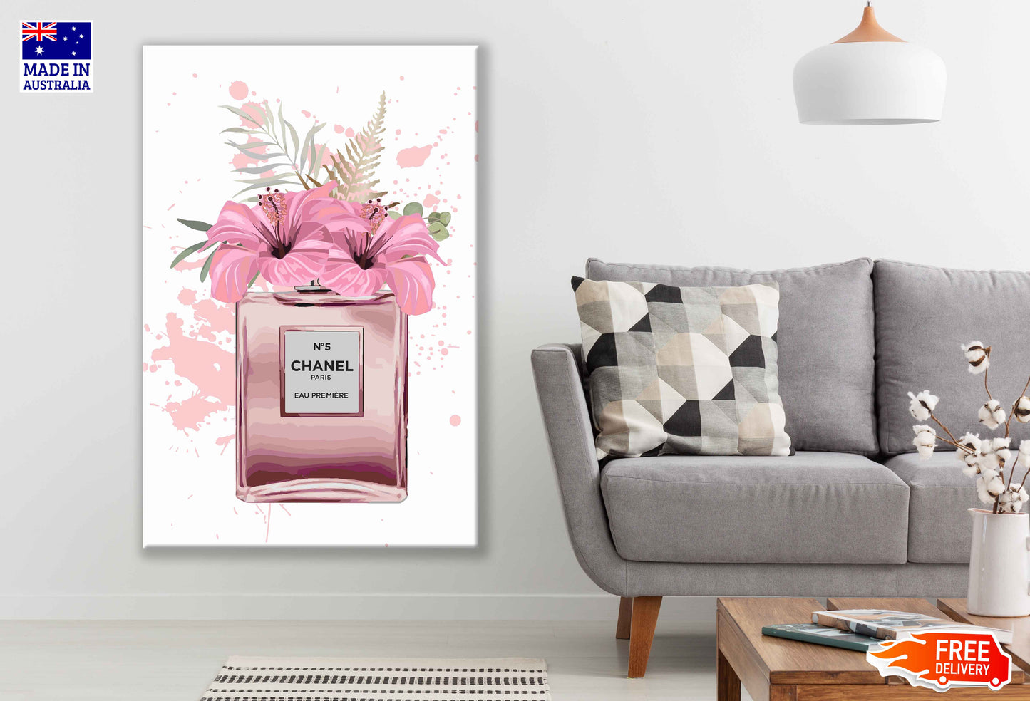 Flowers Perfume Watercolor Painting Print 100% Australian Made