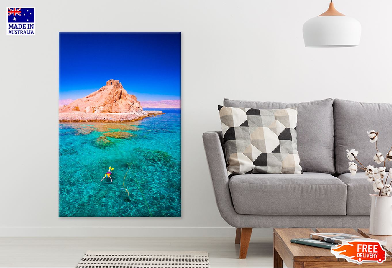 Hurghada Paradise Beach Scenery Photograph Print 100% Australian Made