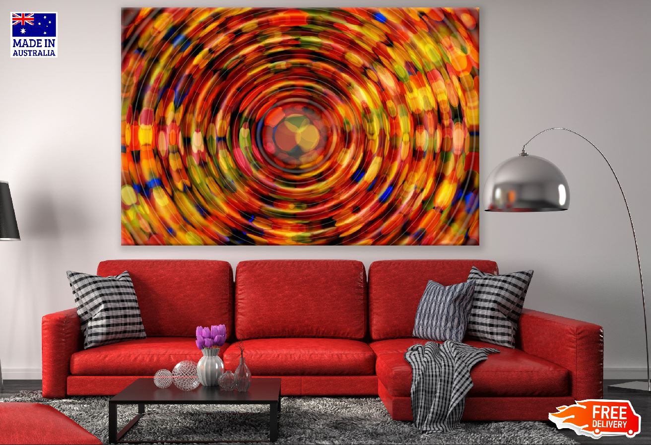 Origin Wave Circle Abstract Design Print 100% Australian Made