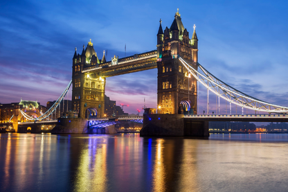 River & Bridge In London City View Print 100% Australian Made