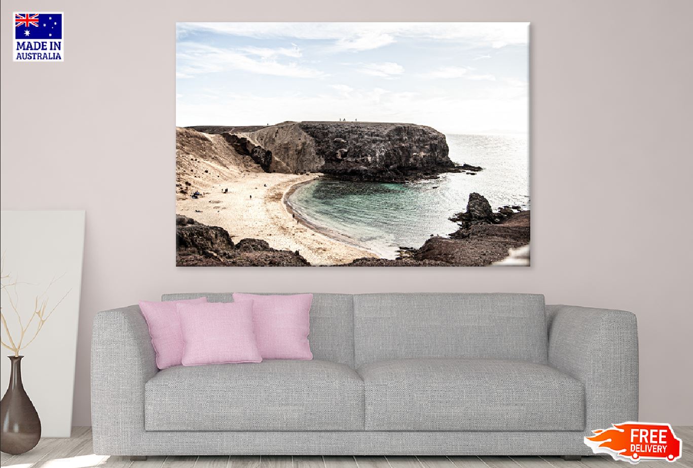 Playa de La Cera Beach View Photograph Print 100% Australian Made