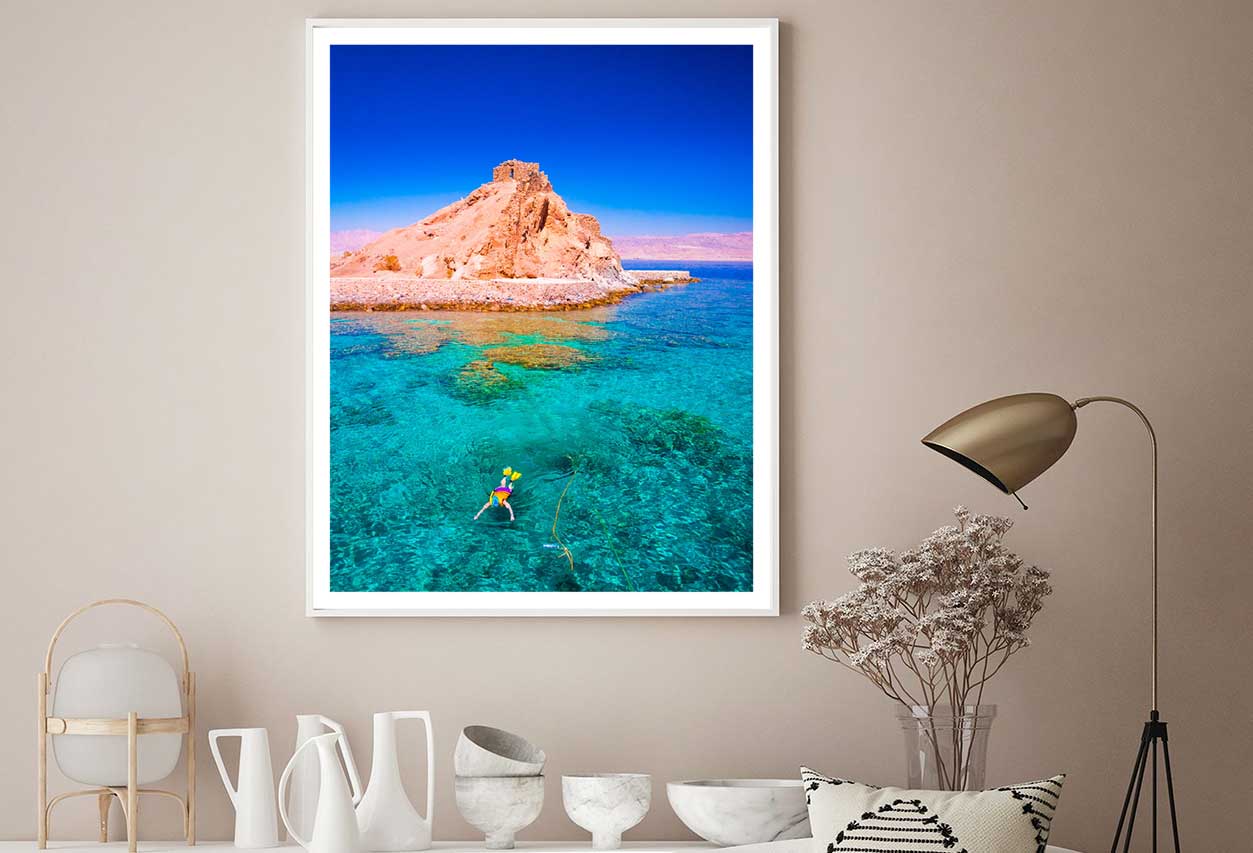 Hurghada Paradise Beach Scenery View Photograph Home Decor Premium Quality Poster Print Choose Your Sizes