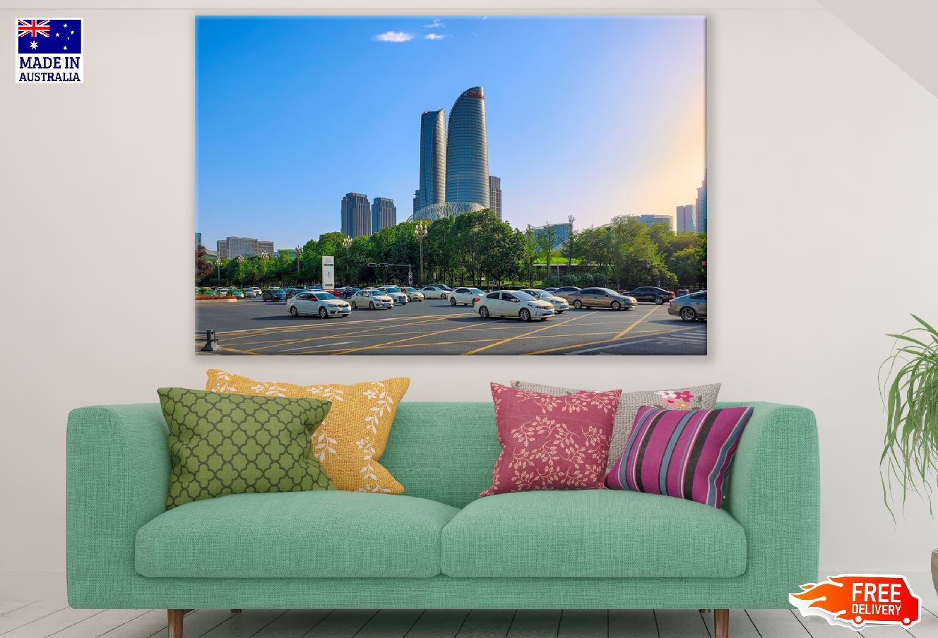 Buildings Road City View Photograph Print 100% Australian Made