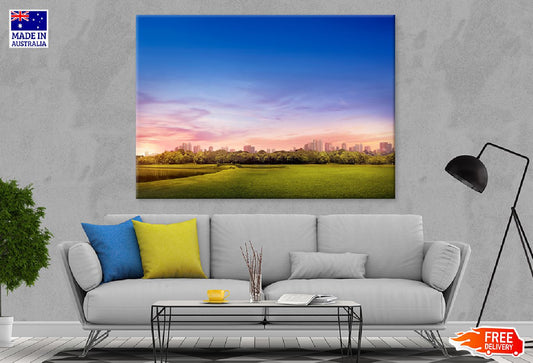 Barigui Park with Blue Sky View Photograph Print 100% Australian Made