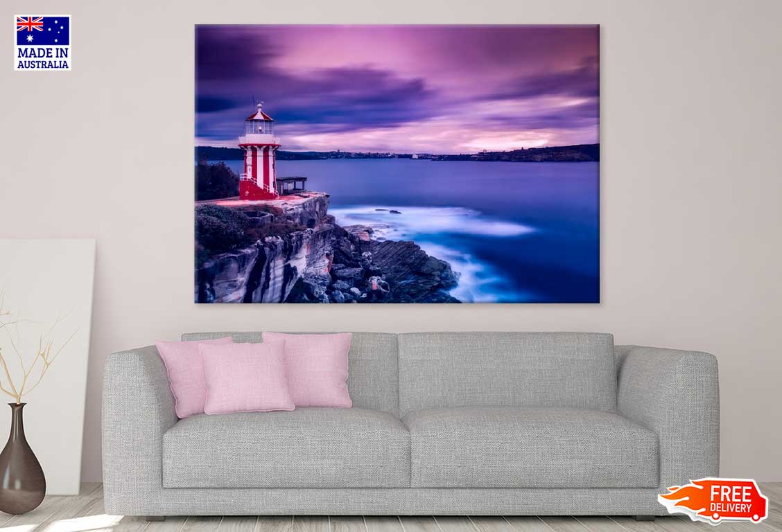 North Head Lighthouse Sea Sunset Photograph Print 100% Australian Made