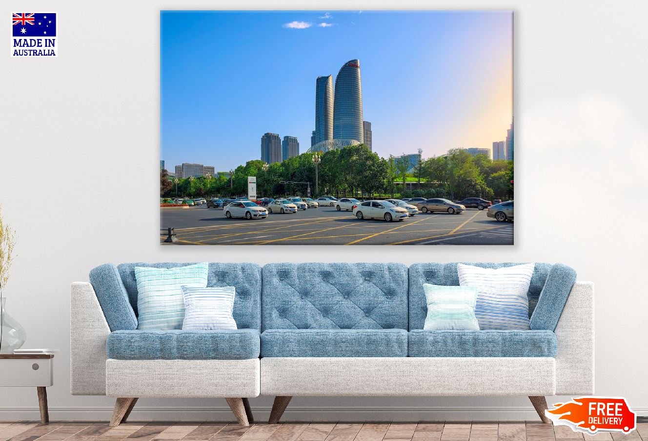 Buildings Road City View Photograph Print 100% Australian Made