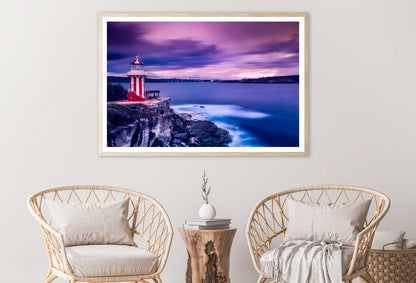 North Head Lighthouse Sea Sunset Photograph Home Decor Premium Quality Poster Print Choose Your Sizes