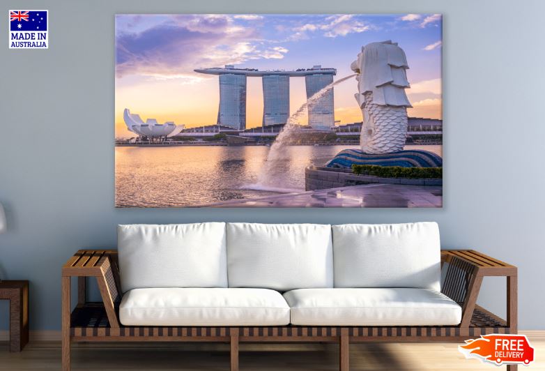 Singapore City Sunset Print 100% Australian Made