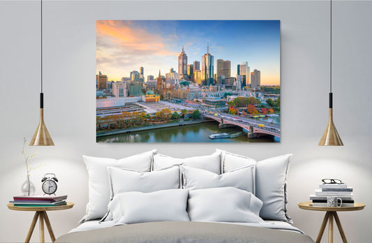 Melbourne skyline Print 100% Australian Made