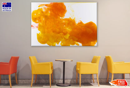 Orange Smoke Abstract Design Print 100% Australian Made