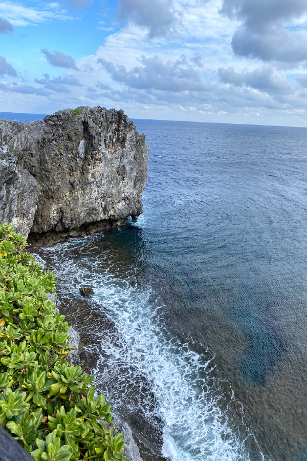 Cape Maeda Beach with Cliff View Photograph Print 100% Australian Made