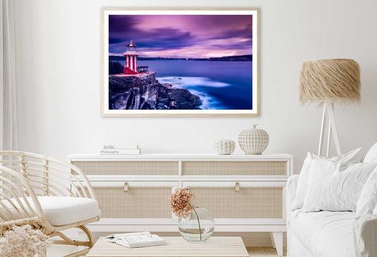 North Head Lighthouse Sea Sunset Photograph Home Decor Premium Quality Poster Print Choose Your Sizes