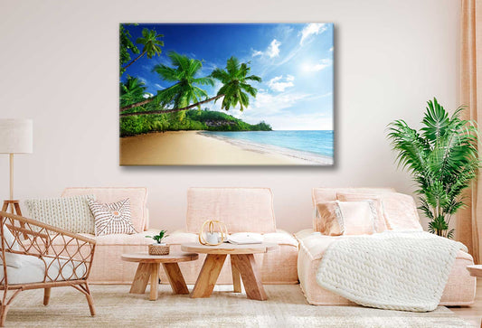 Bella Home Sunset On Mahe Island, Seychelles Print Canvas Ready to hang