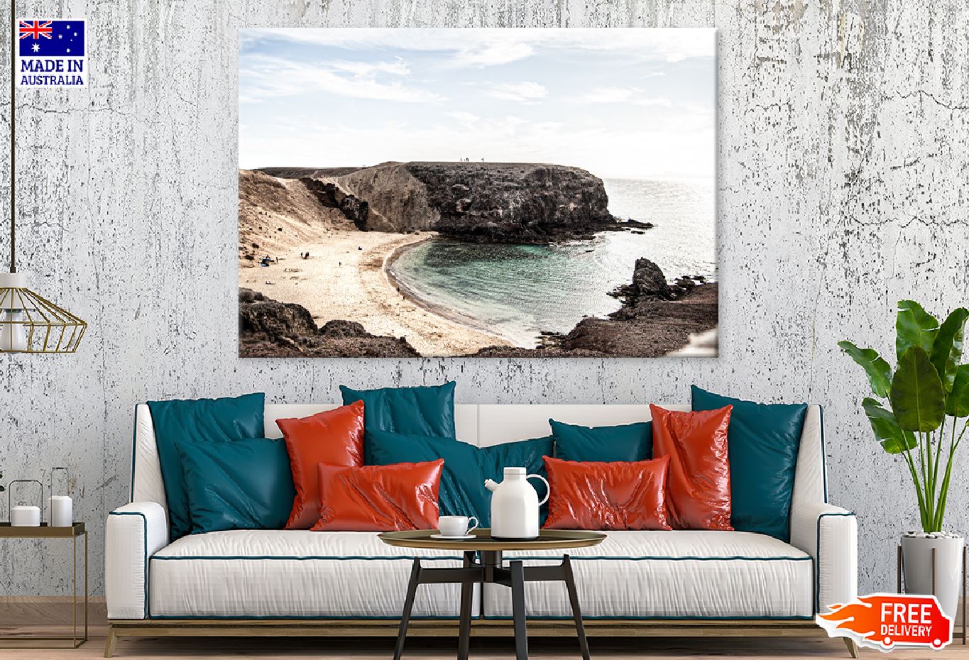 Playa de La Cera Beach View Photograph Print 100% Australian Made