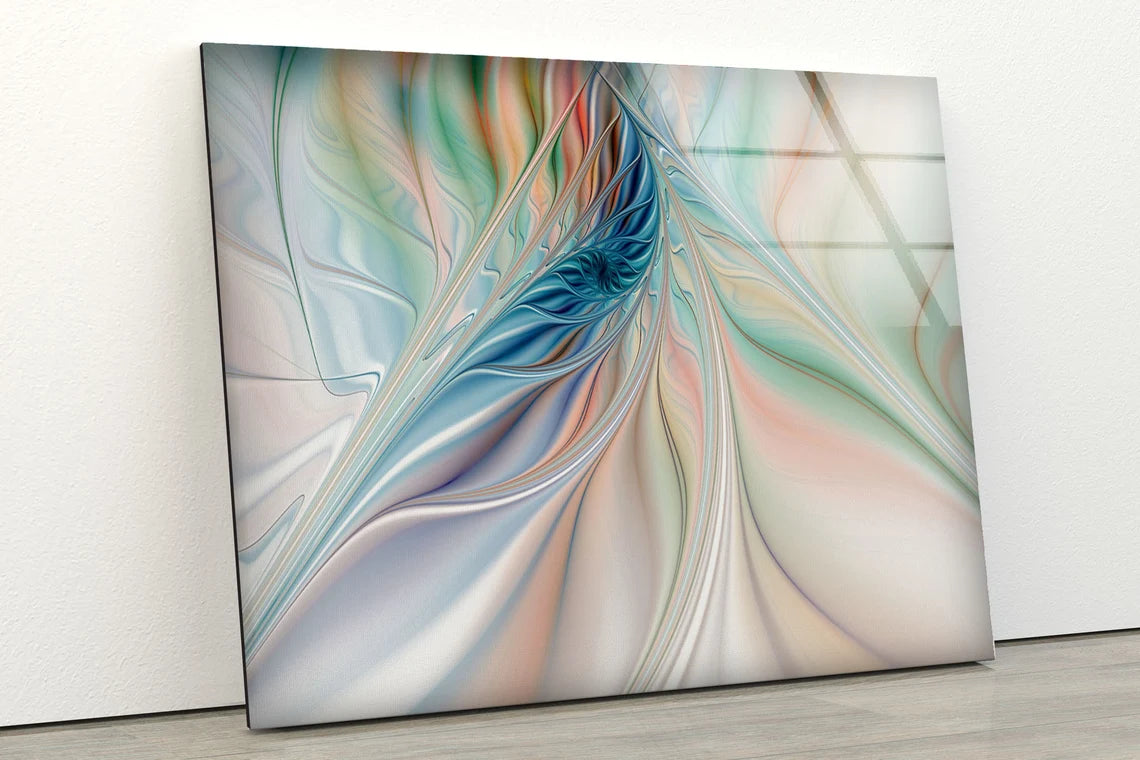 Colorful Abstract Fractal Design Acrylic Glass Print Tempered Glass Wall Art 100% Made in Australia Ready to Hang