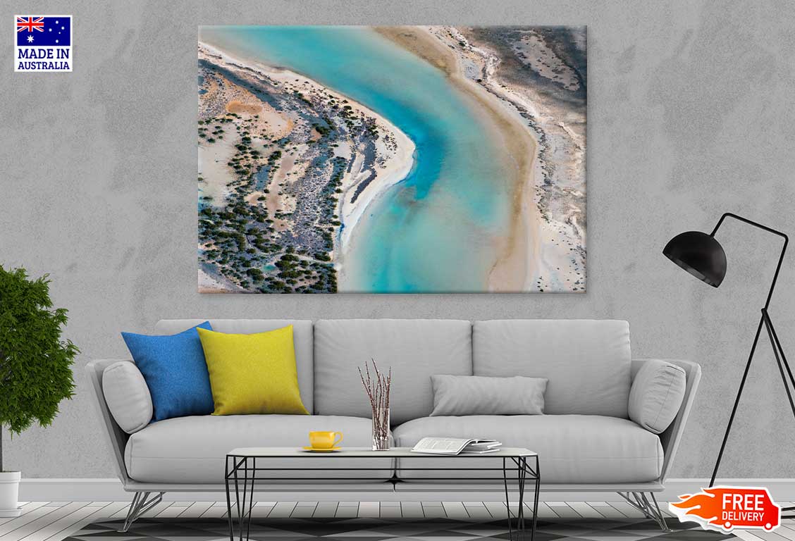 Blue & Green Peron Park Aerial View Photograph Print 100% Australian Made
