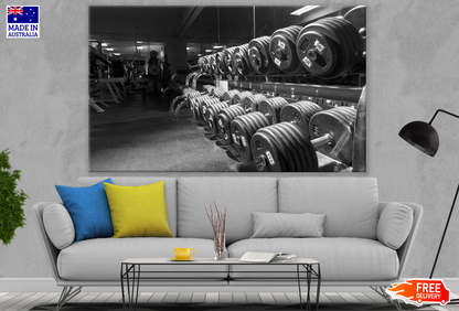 Gym Equipments B&W Photograph Print 100% Australian Made