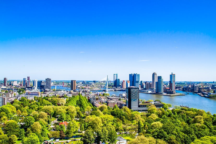 Rotterdam City & Lake Photograph, Netherlands Print 100% Australian Made