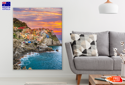 Cinque Terre National Park Beach Photograph Print 100% Australian Made