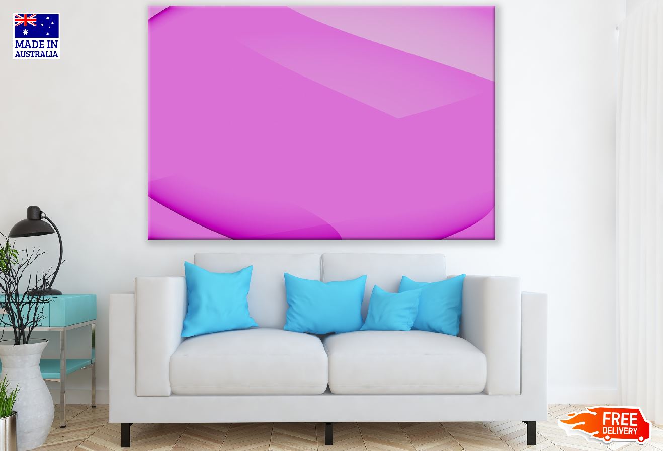 Pink 3D Shape Abstract Design Print 100% Australian Made