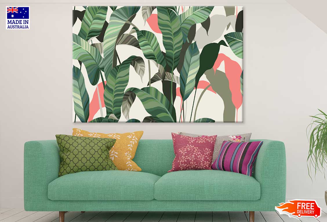 Vintage Tropical Pattern Design Print 100% Australian Made