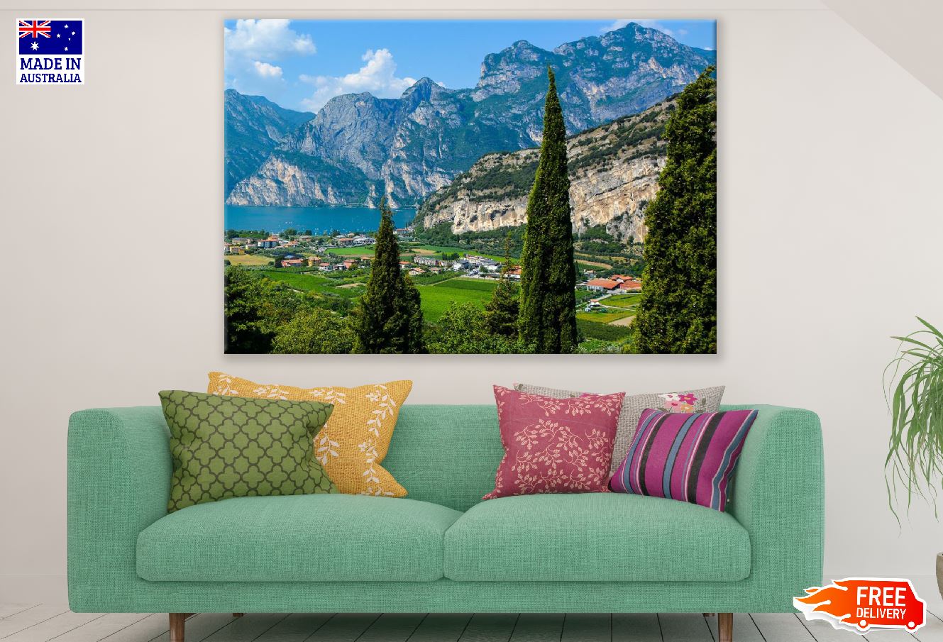 Nago City View Photograph, Italy Print 100% Australian Made