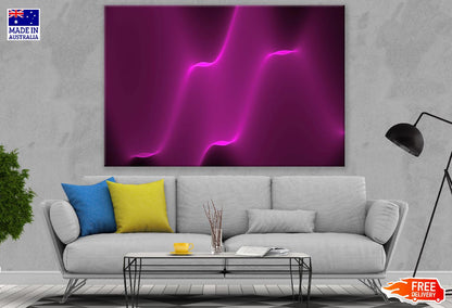 Purple 3D Shape Abstract Design Print 100% Australian Made