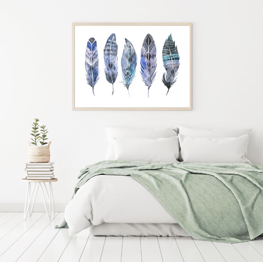 Feathers Abstract Painting Home Decor Premium Quality Poster Print Choose Your Sizes