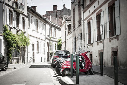 Vehicle on Street Photograph Home Decor Premium Quality Poster Print Choose Your Sizes